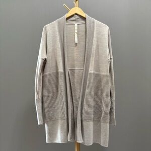 Lululemon Sit in Lotus II Wrap Wool Blend Cardigan